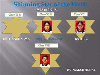 SHINNING STAR OF THE WEEK
